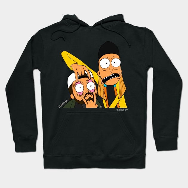 Jay and Silent Bob Hoodie by wyattd